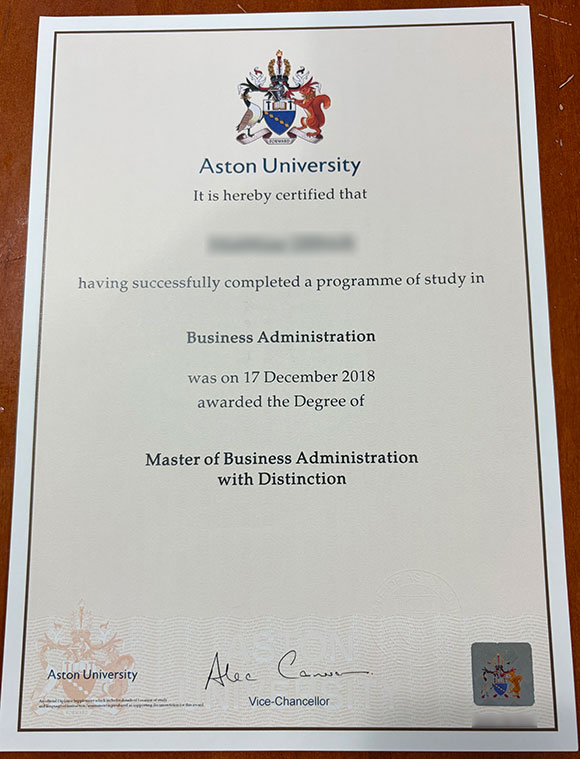 order aston university degree certificate online