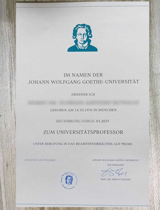 Degree samples from Goethe University of Frankfurt in 2025 degree samples from goethe university of frankfurt in 2025