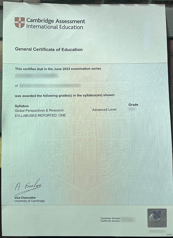 the holographic effect of the latest igcse certificates
