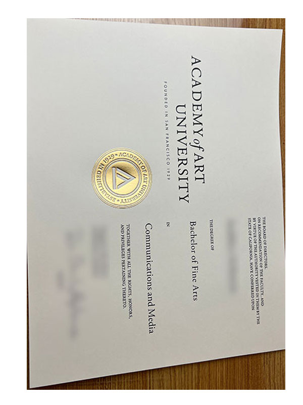 AAU Art University Diploma Certificate