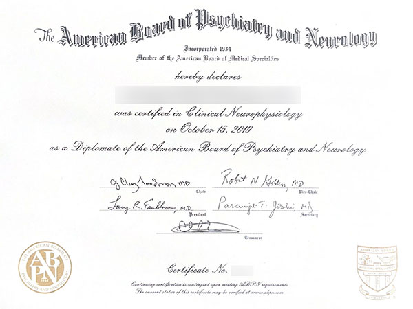 ABPN Certificate1 1