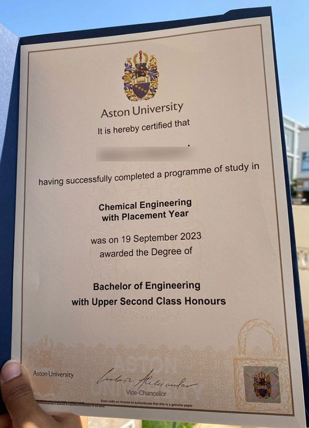 How long does it take to order a degree from Aston University through the website? how long does it take to order a degree from aston university through the website?