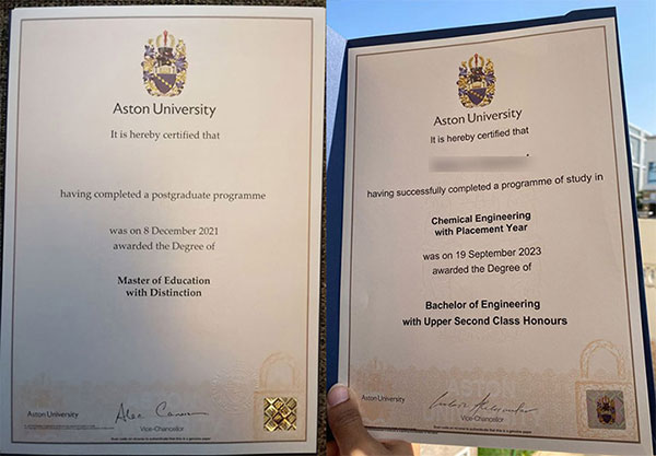 How long does it take to order a degree from Aston University through the website? how long does it take to order a degree from aston university through the website?