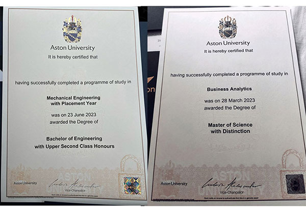 How long does it take to order a degree from Aston University through the website? how long does it take to order a degree from aston university through the website?