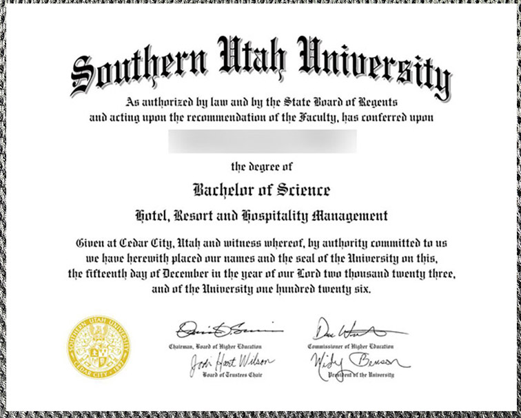 how much does it cost to purchase a certificate from the university of southern utah?