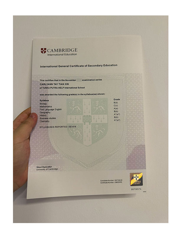 how to purchase an igcse diploma certificate？