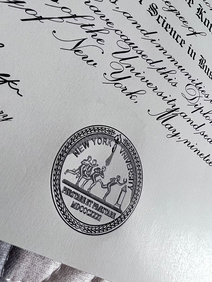 how to purchase a diploma or certificate from new york university?