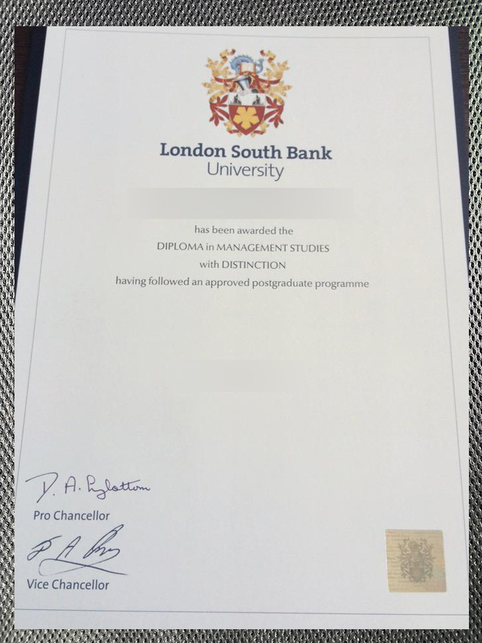 How can I order the diploma certificate from the University of South Bank in London? - 图片 4