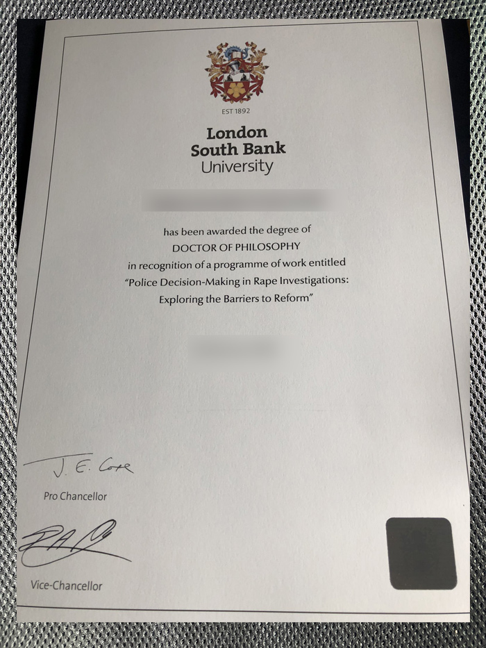 How can I order the diploma certificate from the University of South Bank in London? how can i order the diploma certificate from the university of south bank in london?