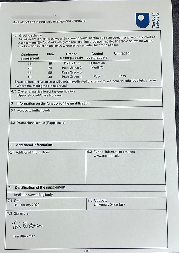 what is the british open university degree certificate like? what is the british open university degree certificate like?