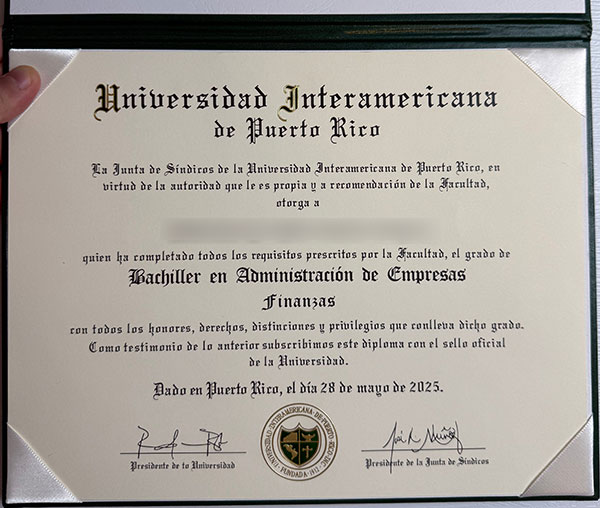 Latest sample display of certificates from the University of Puerto Rico in the Americas University Of Puerto Rico American Branch
