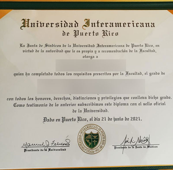 Latest sample display of certificates from the University of Puerto Rico in the Americas University Of Puerto Rico American Branch4