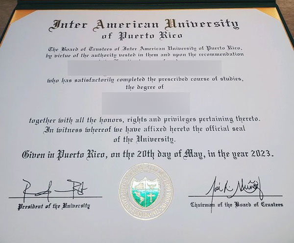 Latest sample display of certificates from the University of Puerto Rico in the Americas - 图片 2