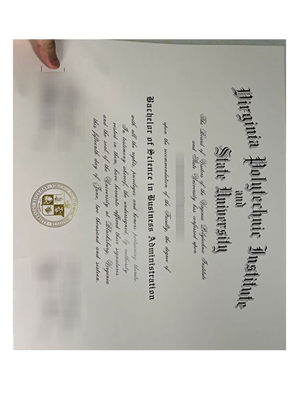 what are the degree certificates of virginia tech university and state university like?