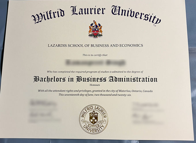 How can one purchase a diploma from Wilfried Laurier University? Degree from Wilfrid Laurier University