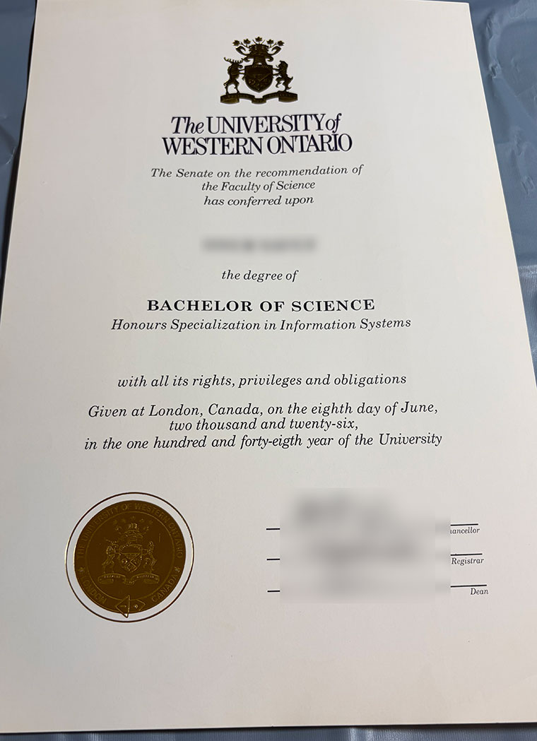 How to obtain a diploma from the University of Western Ontario? Diploma from the University of Western Ontario