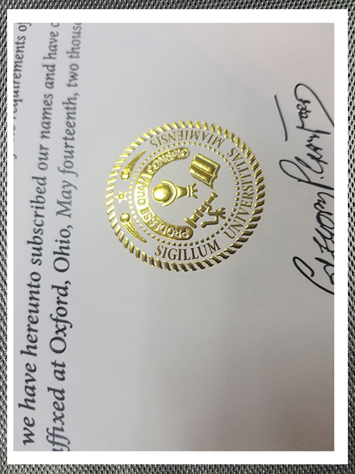 High-quality certificate from the University of Miami