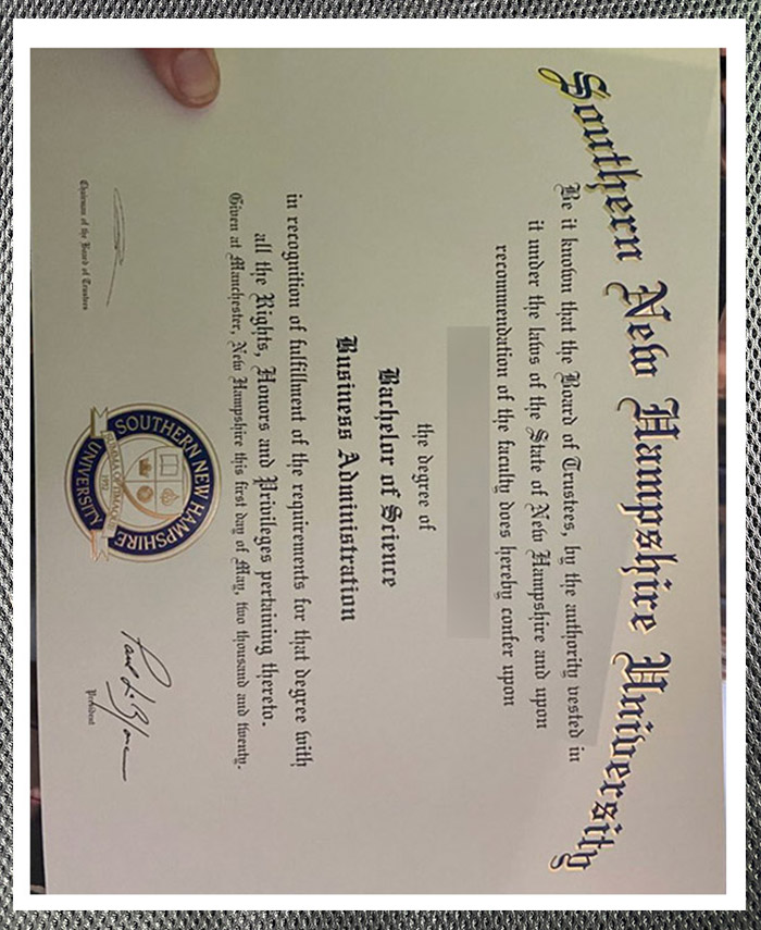 how long does it take to order a degree from southern new hampshire university through the website?