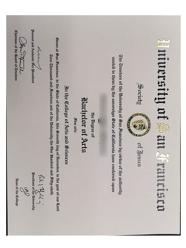 how can i order the diploma certificate from san francisco university?