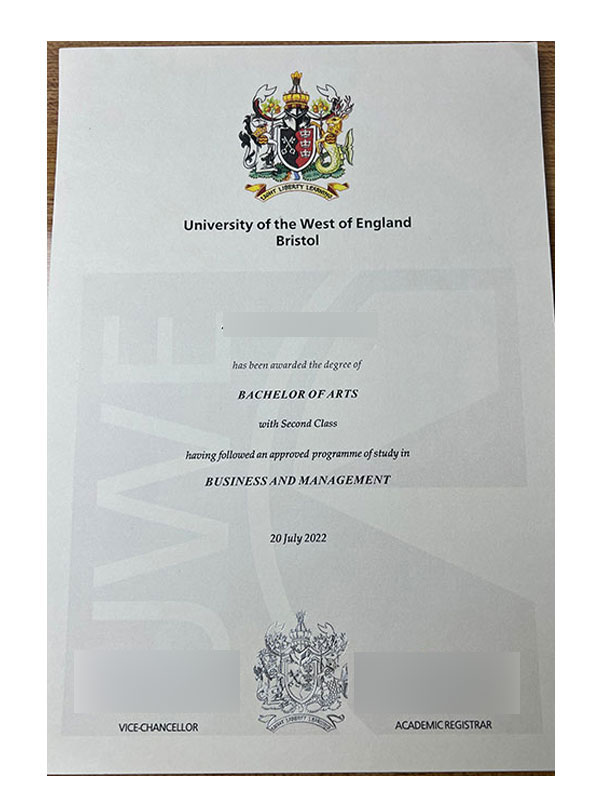 Home Diploma from the University of the West of England