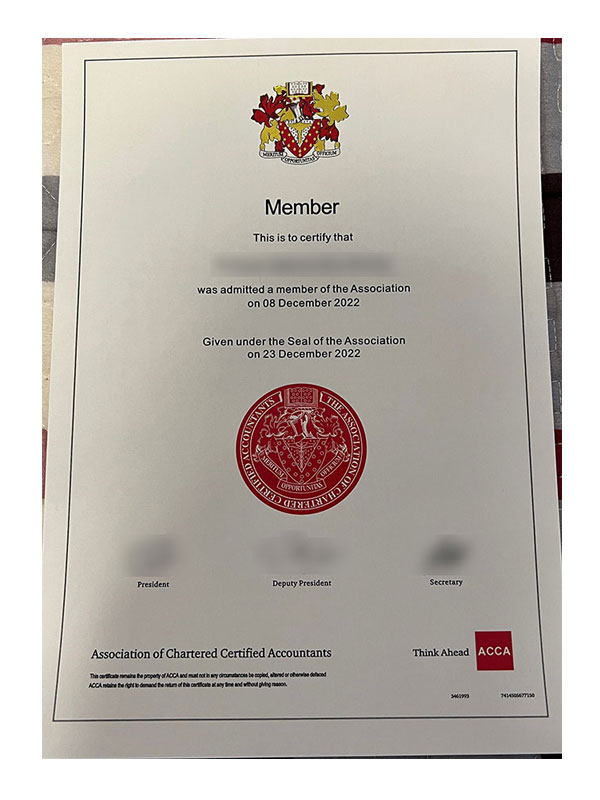 How much does it cost to purchase an ACCA certificate online?