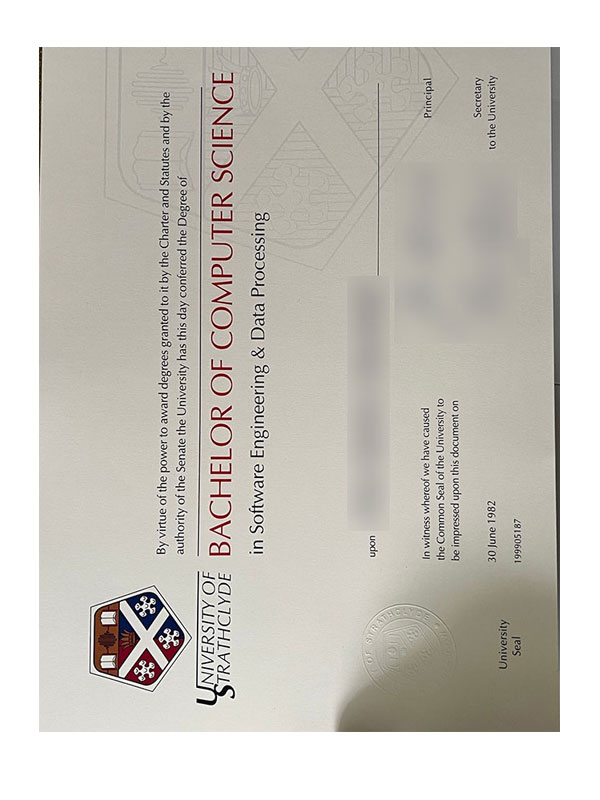 how long does it take to order a degree from the university of strathclyde through the website?