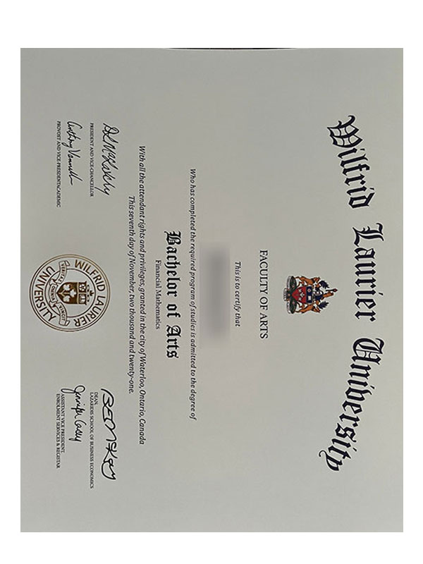 order the diploma certificate of wilfrid laurier university online