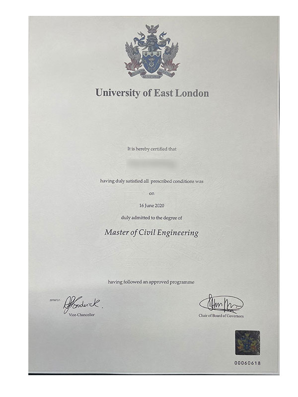 order the diploma certificate of the university of east london online