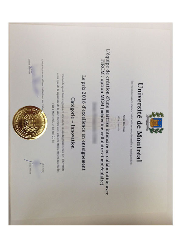 how much does it cost to purchase a certificate from the university of montreal online?
