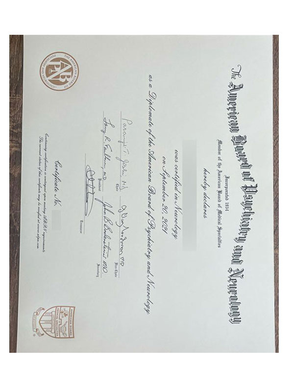 How can I order the ABPN certificate?