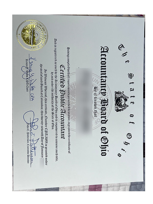 AICPA certificate CPA