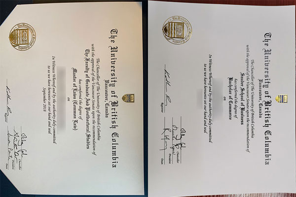 Latest sample display of certificates from the University of British Columbia auto draft