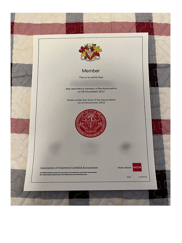 where can i purchase the acca certificate online?