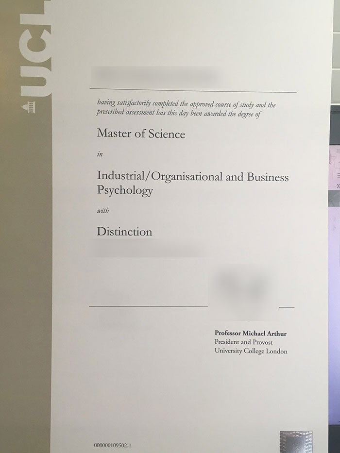 University of London Certificate