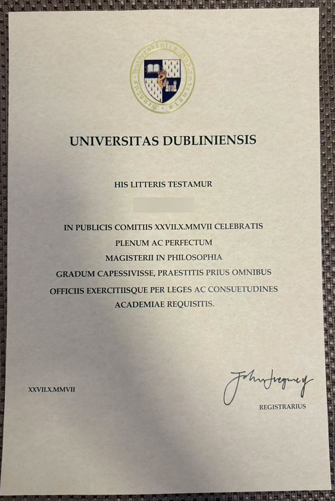 University College Dublin Diploma