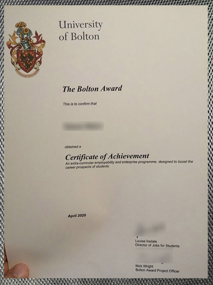 which website can be used to purchase a degree certificate from the university of bolton?