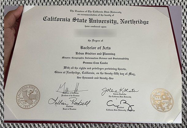 What is the degree certificate of California State University, Northridge like? Certificate From California State University Northridge3