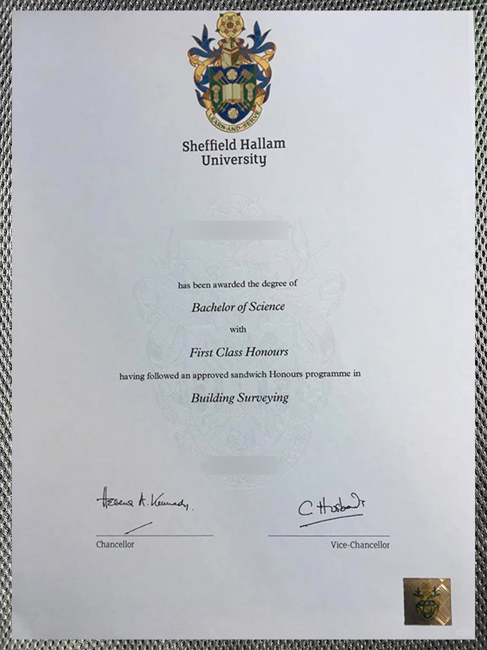 certificate from sheffield hallam university certificate from sheffield hallam university