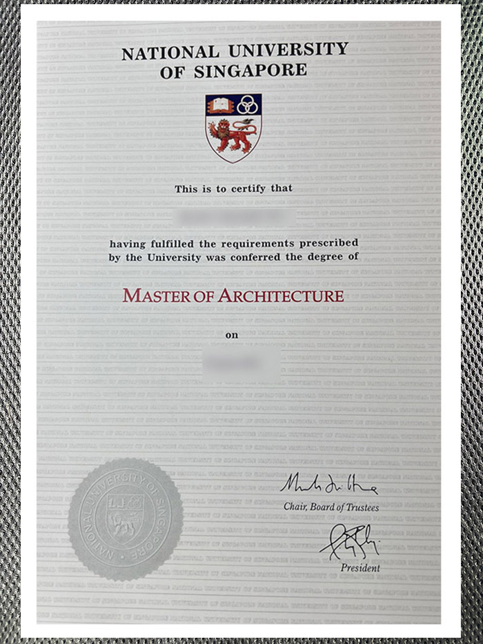 do you need a high quality diploma from the national university of singapore?