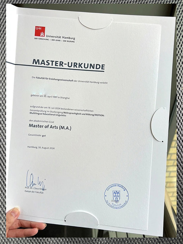 order the certificate of the university of hamburg in germany online
