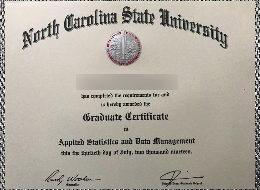 What is the degree certificate of North Carolina State University like? Diploma From North Carolina State University