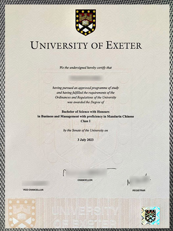 Order the diploma certificate of Exeter University online Exeter University Diploma1