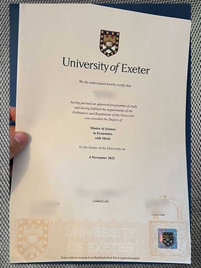 Order the diploma certificate of Exeter University online Exeter University Diploma3