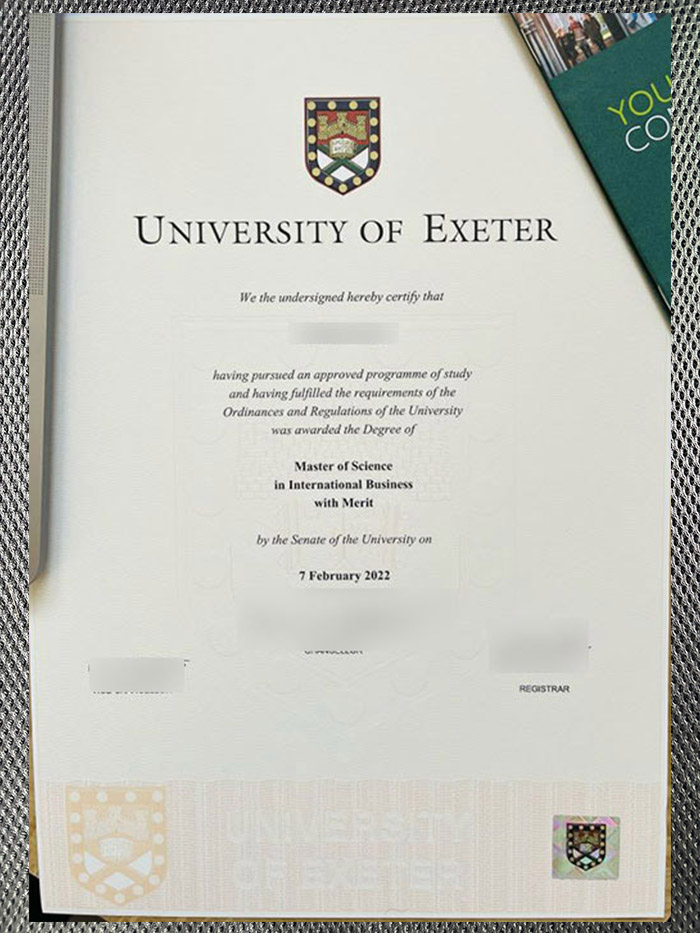 Order the diploma certificate of Exeter University online Exeter University Diploma4