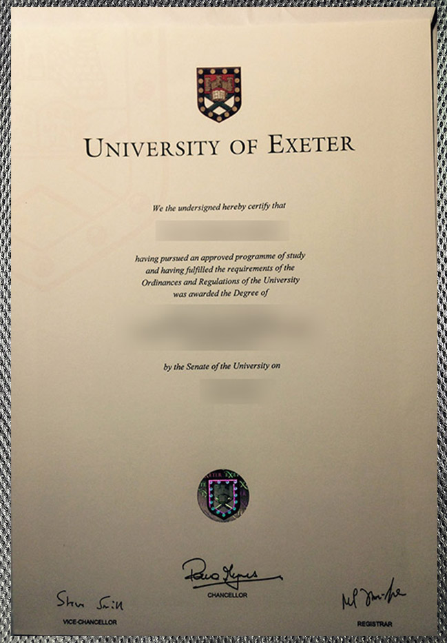 Order the diploma certificate of Exeter University online Exeter University Diploma7
