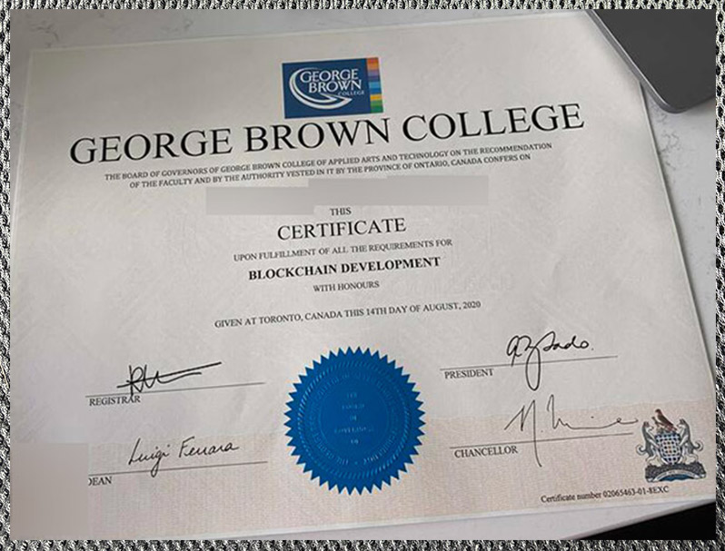 how to purchase a certificate from george brown college