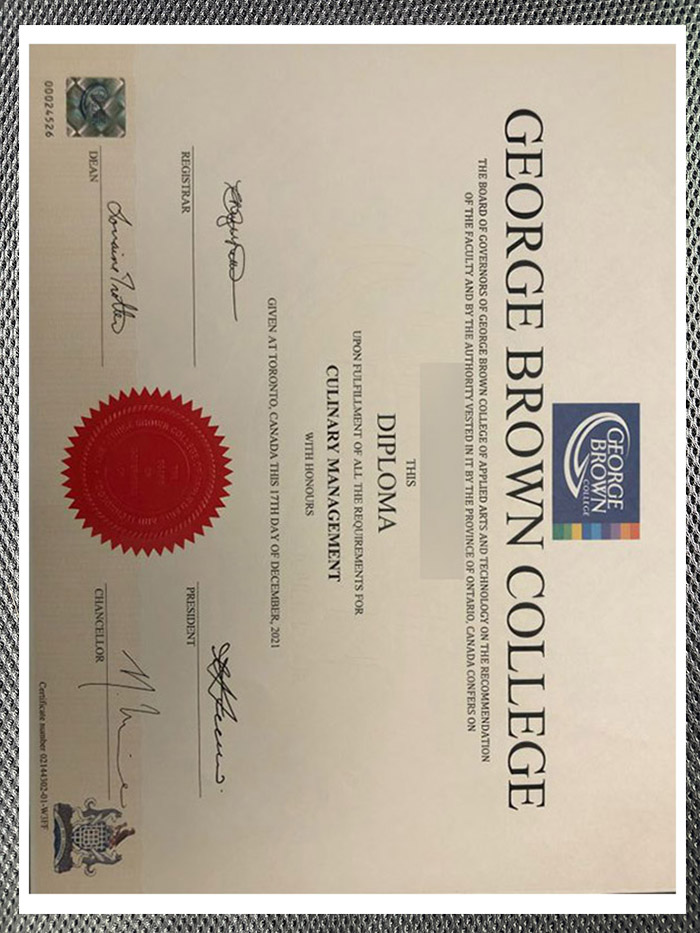 how to purchase a certificate from george brown college