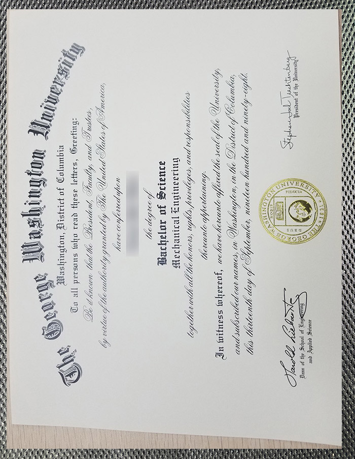the best george washington university certificate