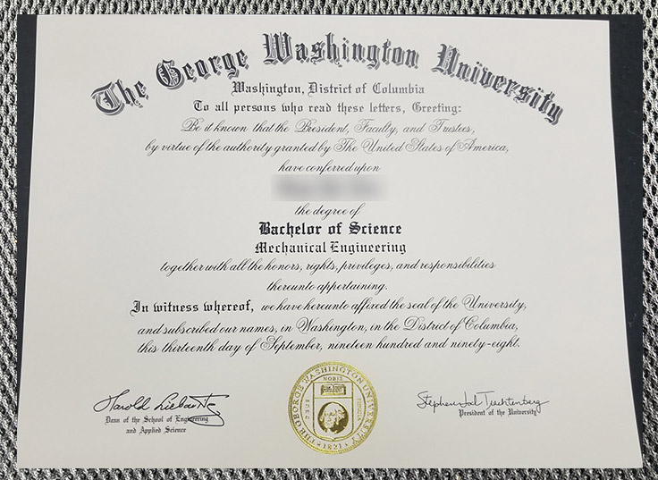 the best george washington university certificate