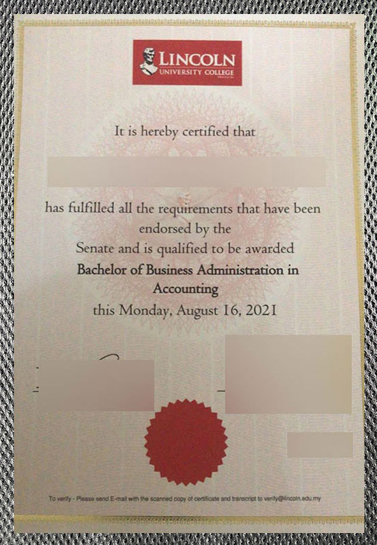 Please be sure to purchase a certificate diploma from Lincoln University. please be sure to purchase a certificate diploma from lincoln university.